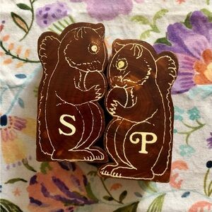 Vintage Squirrel Salt & Pepper Shakers